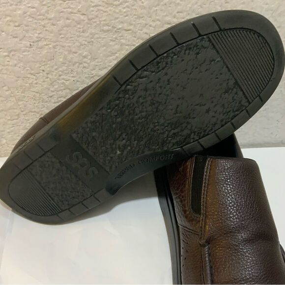 SAS Side Gore Slip On Loafer cordovan leather  10.5 M